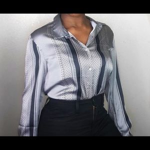 H&M Silk Button Down Shirt